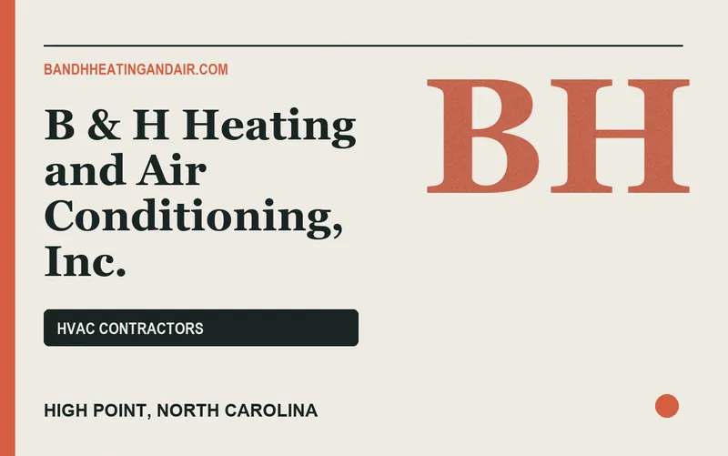 B & H Heating and Air Conditioning, Inc. in High Point, North Carolina