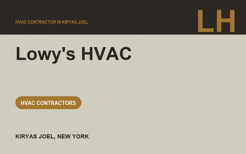Lowy's HVAC in Kiryas Joel, New York