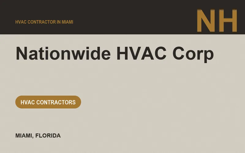 Nationwide Hvac Corp in Miami, Florida