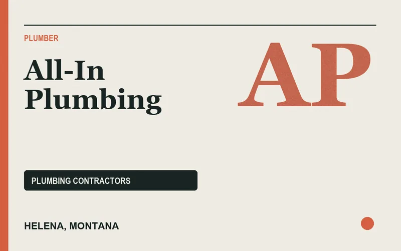 All-In Plumbing in Helena, Montana