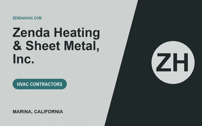 Zenda Heating & Sheet Metal, Inc. in Marina, California