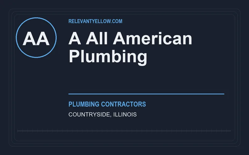 A All American Plumbing in Countryside, Illinois