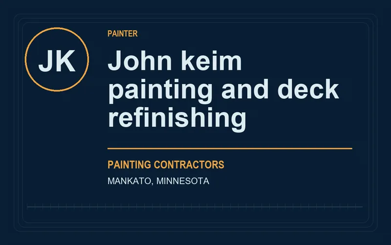 John keim painting and deck refinishing in Mankato, Minnesota