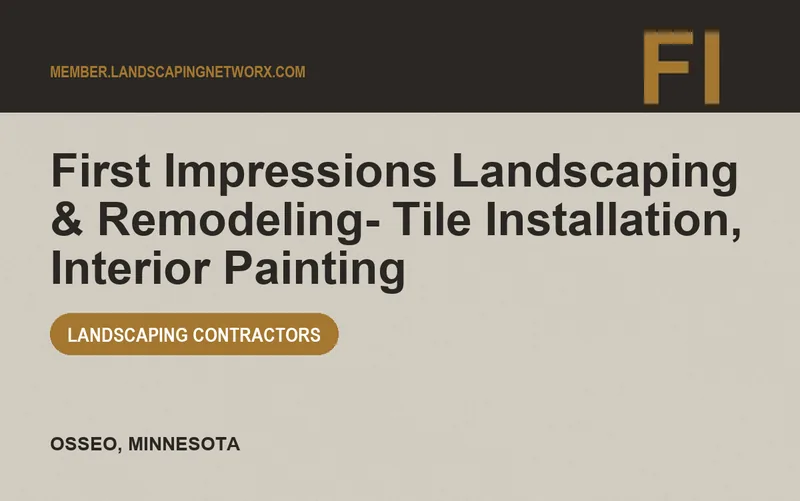 First Impressions Landscaping & Remodeling- Tile Installation, Interior Painting in Osseo, Minnesota