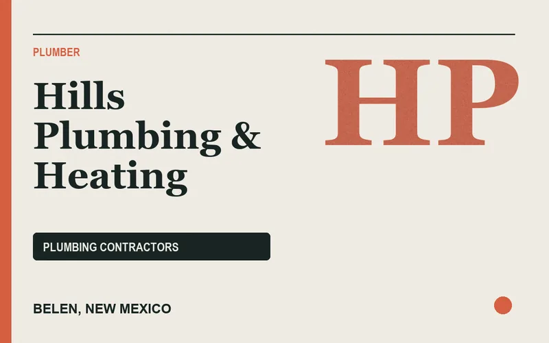 Hills Plumbing & Heating in Belen, New Mexico