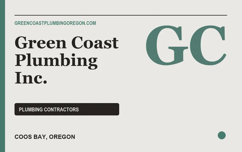 Green Coast Plumbing Inc. in Coos Bay, Oregon