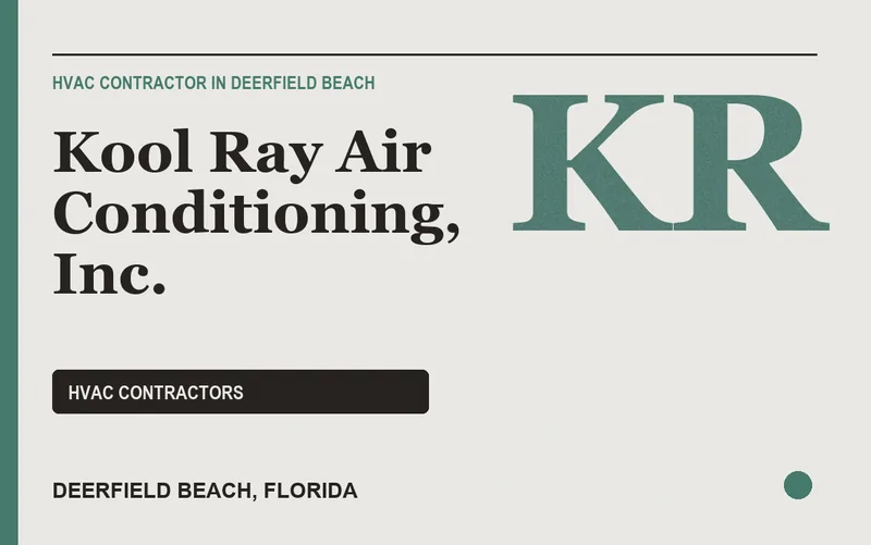 Kool Ray Air Conditioning, Inc. in Deerfield Beach, Florida