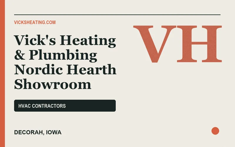 Vick's Heating & Plumbing Nordic Hearth Showroom in Decorah, Iowa