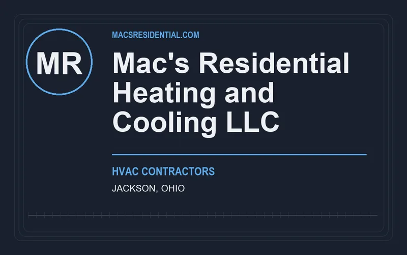 Mac's Residential Heating and Cooling LLC in Jackson, Ohio