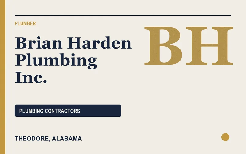 Brian Harden Plumbing Inc. in Theodore, Alabama