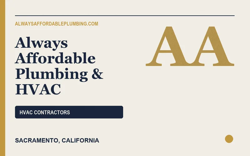 Always Affordable Plumbing & HVAC in Sacramento, California