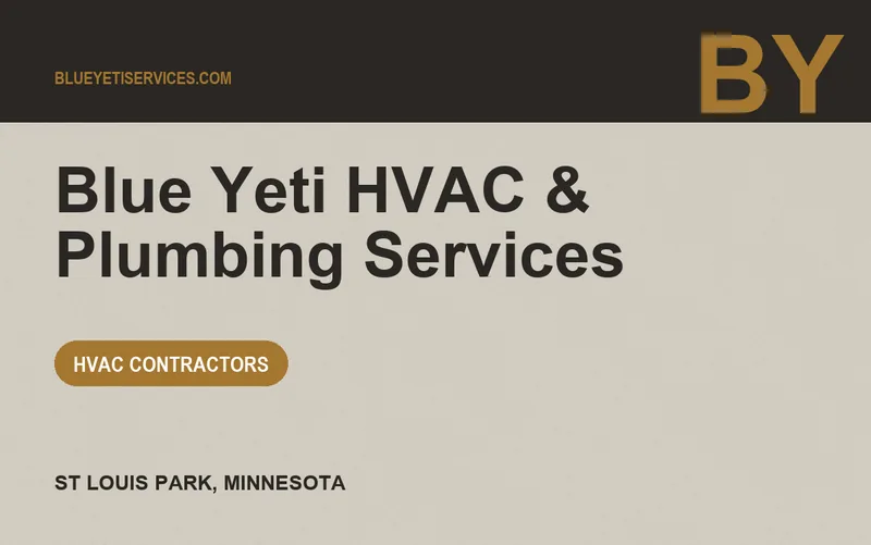 Blue Yeti HVAC & Plumbing Services in St Louis Park, Minnesota