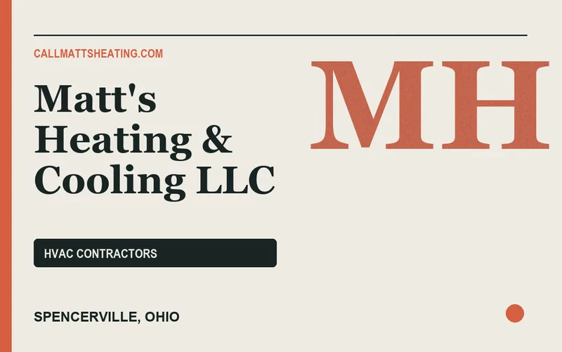 Matt's Heating & Cooling LLC in Spencerville, Ohio