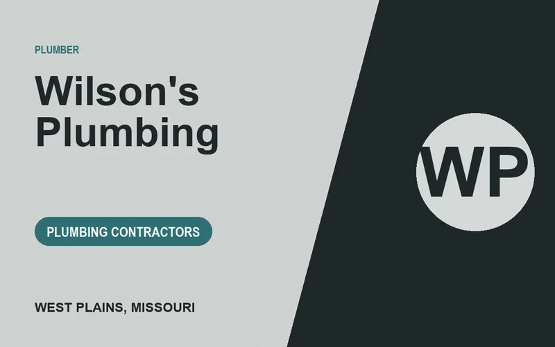 Wilson's Plumbing in West Plains, Missouri