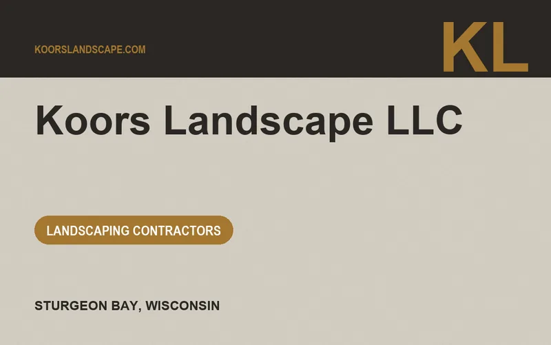 Koors Landscape LLC in Sturgeon Bay, Wisconsin