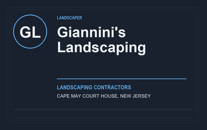 Giannini's Landscaping in Cape May Court House, New Jersey