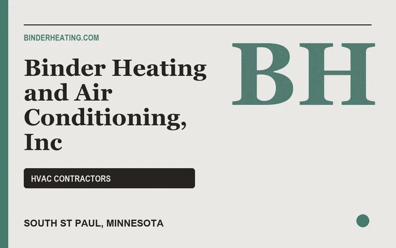 Binder Heating and Air Conditioning, Inc in South St Paul, Minnesota