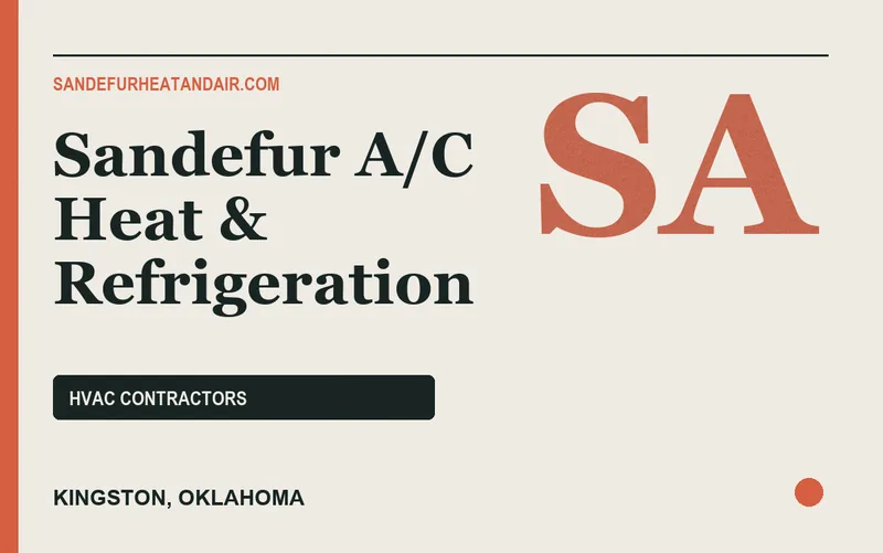 Sandefur A/C Heat & Refrigeration in Kingston, Oklahoma