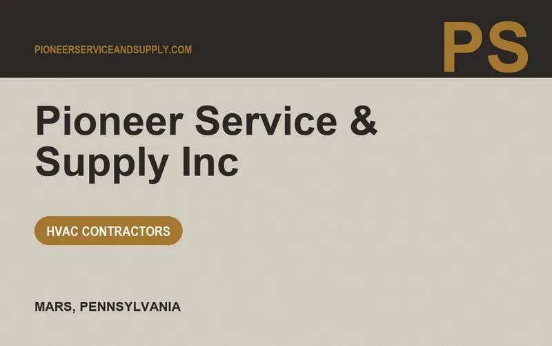 Pioneer Service & Supply Inc in Mars, Pennsylvania