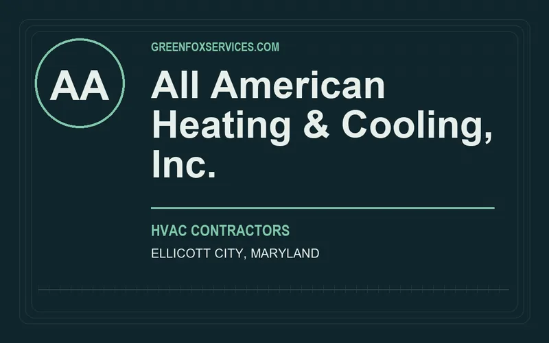 All American Heating & Cooling, Inc. in Ellicott City, Maryland
