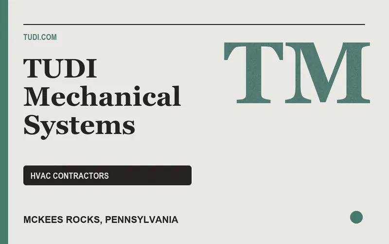 TUDI Mechanical Systems in McKees Rocks, Pennsylvania