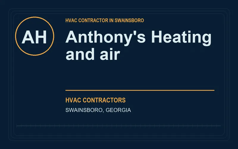 Anthony's Heating and air in Swainsboro, Georgia