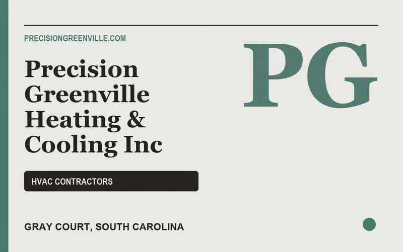 Precision Greenville Heating & Cooling Inc in Gray Court, South Carolina