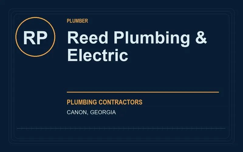 Reed Plumbing & Electric in Canon, Georgia