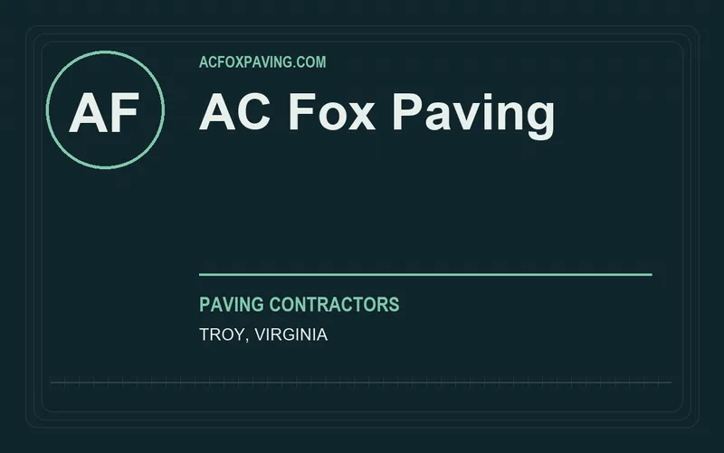AC Fox Paving in Troy, Virginia