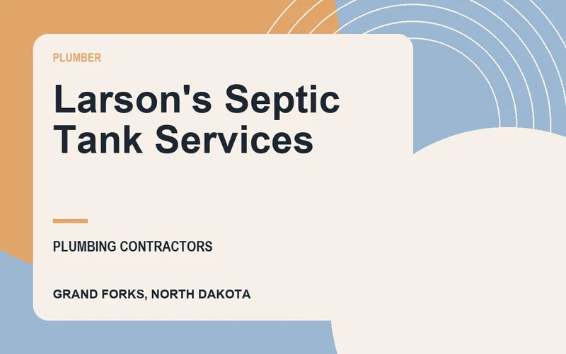 Larson's Septic Tank Services in Grand Forks, North Dakota