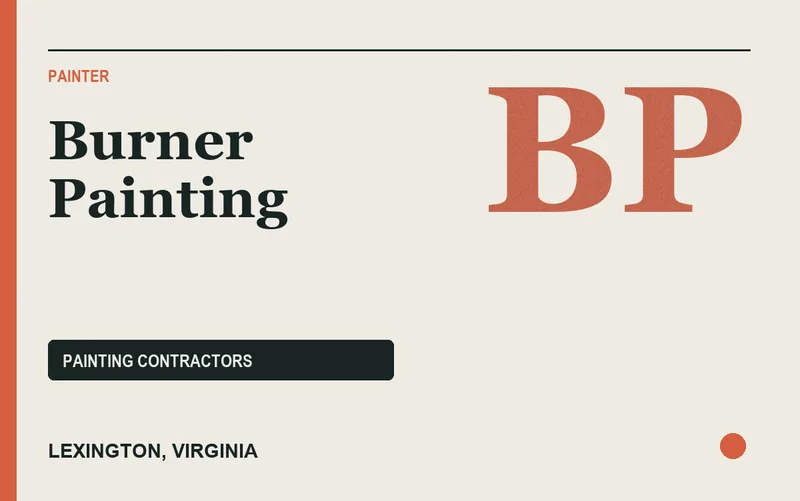 Burner Painting in Lexington, Virginia