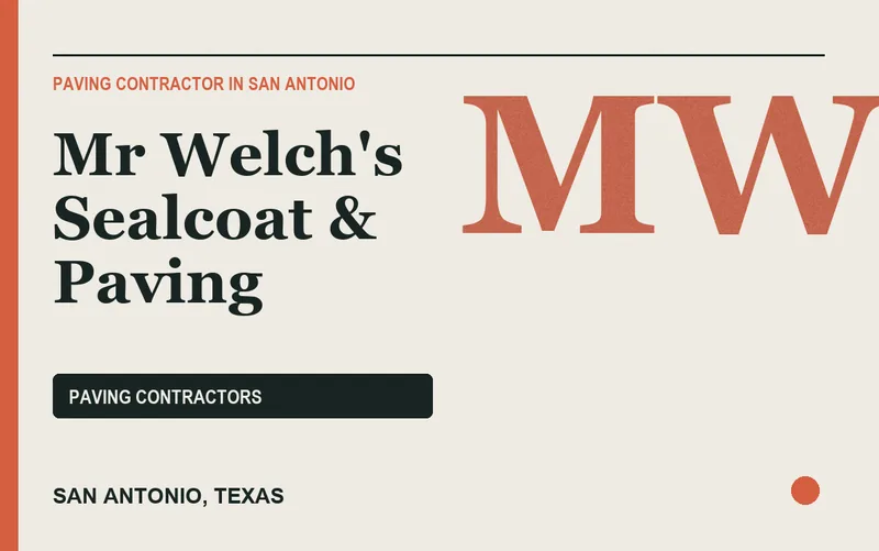 Mr Welch's Sealcoat & Paving in San Antonio, Texas