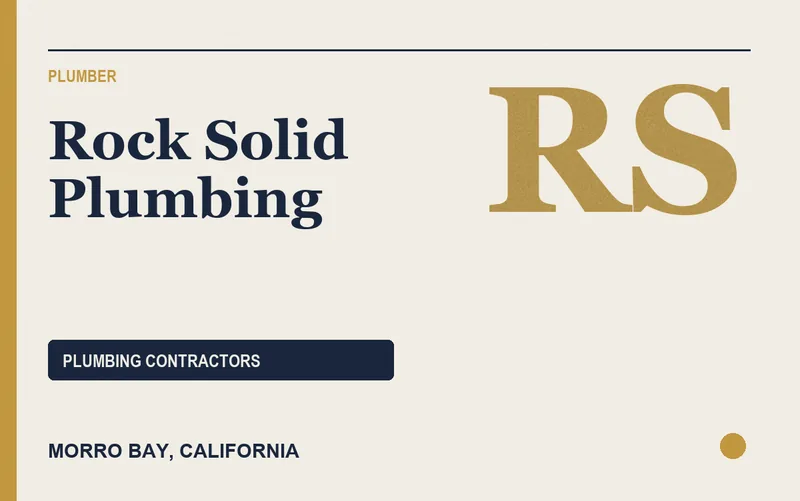 Rock Solid Plumbing in Morro Bay, California