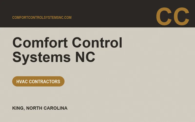 Comfort Control Systems NC in King, North Carolina