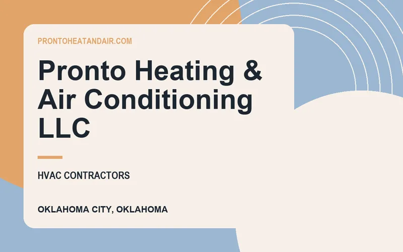 Pronto Heating & Air Conditioning LLC in Oklahoma City, Oklahoma