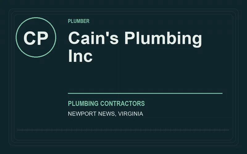 Cain's Plumbing Inc in Newport News, Virginia