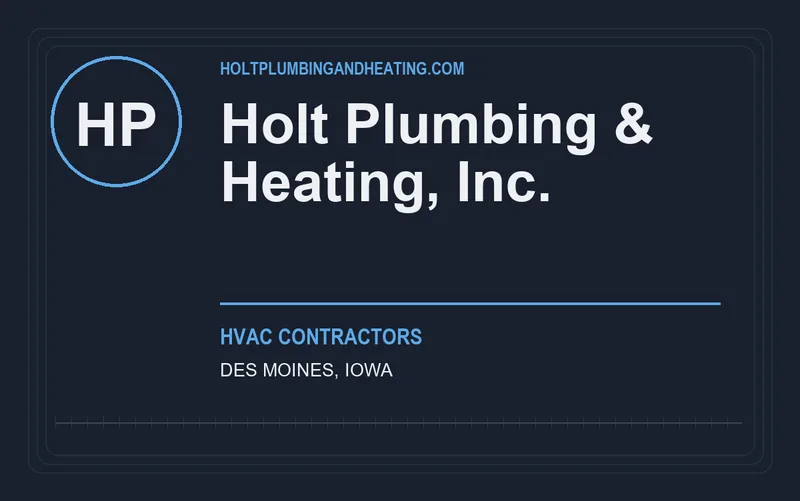 Holt Plumbing & Heating, Inc. in Des Moines, Iowa