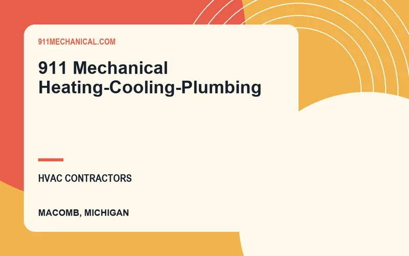 911 Mechanical Heating-Cooling-Plumbing in Macomb, Michigan