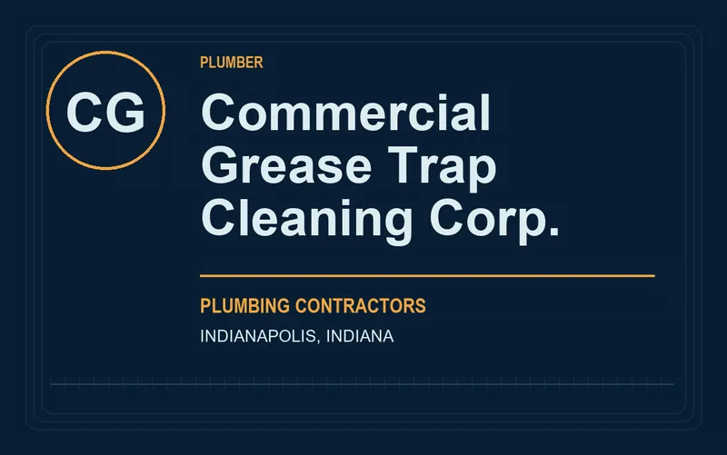 Commercial Grease Trap Cleaning Corp. in Indianapolis, Indiana