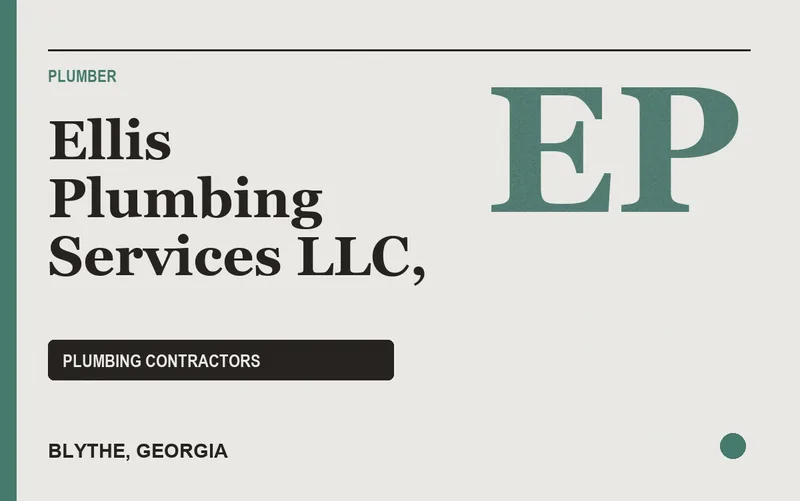 Ellis Plumbing Services LLC, in Blythe, Georgia
