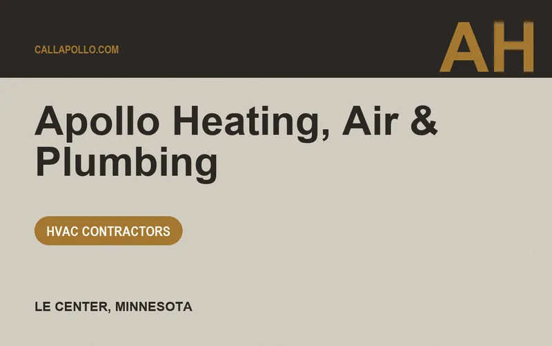 Apollo Heating, Air & Plumbing in Le Center, Minnesota