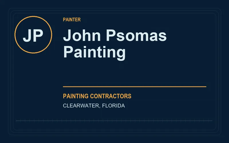 john psomas painting in Clearwater, Florida