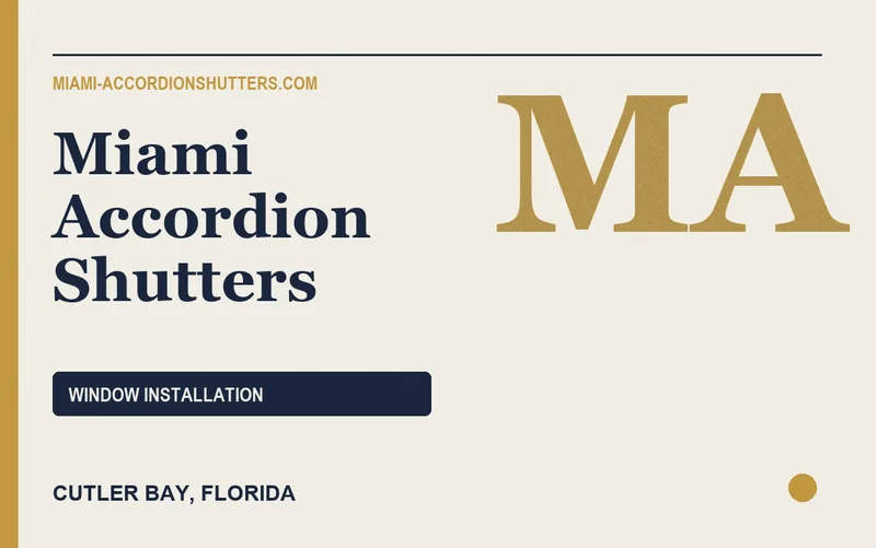 Miami Accordion Shutters in Cutler Bay, Florida