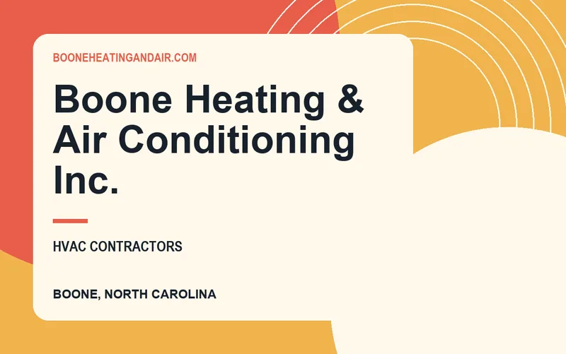 Boone Heating & Air Conditioning Inc. in Boone, North Carolina
