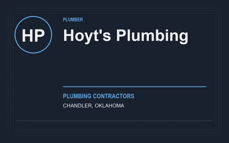 Hoyt's Plumbing in Chandler, Oklahoma