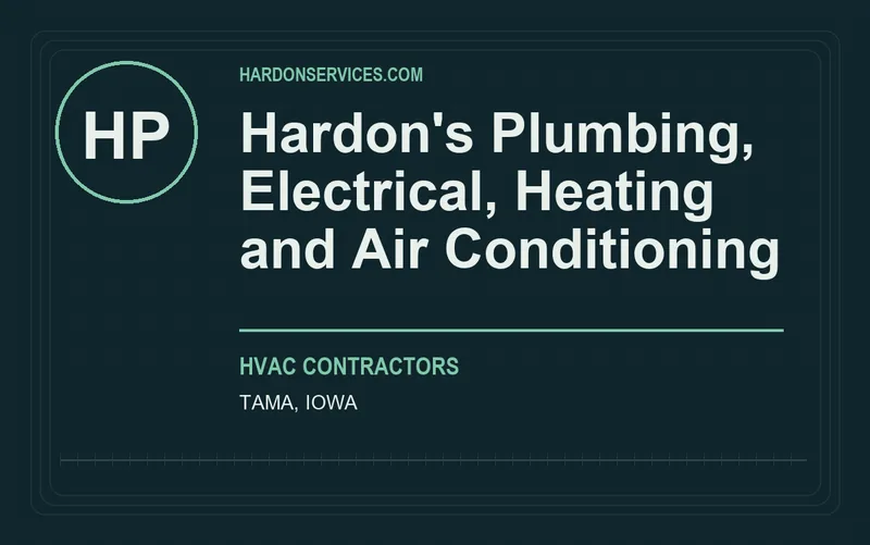 Hardon's Plumbing, Electrical, Heating and Air Conditioning in Tama, Iowa