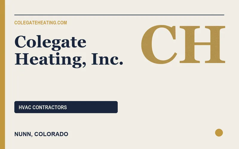 Colegate Heating, Inc. in Nunn, Colorado