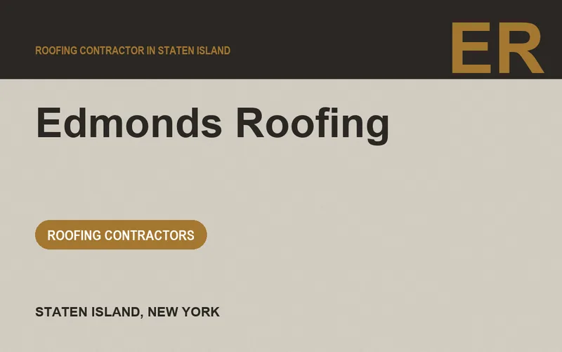 Edmonds Roofing in Staten Island, New York