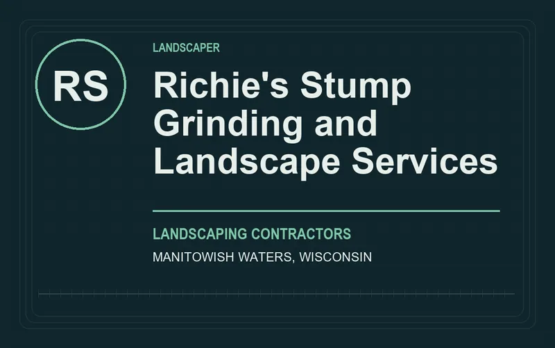 Richie's Stump Grinding and Landscape Services in Manitowish Waters, Wisconsin