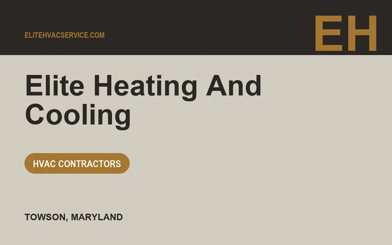 Elite Heating And Cooling in Towson, Maryland